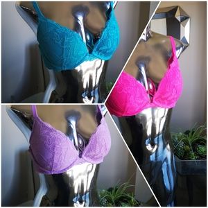 🌺 3/30 Lasenza Light Push Up Lace Bras 34D 🌺